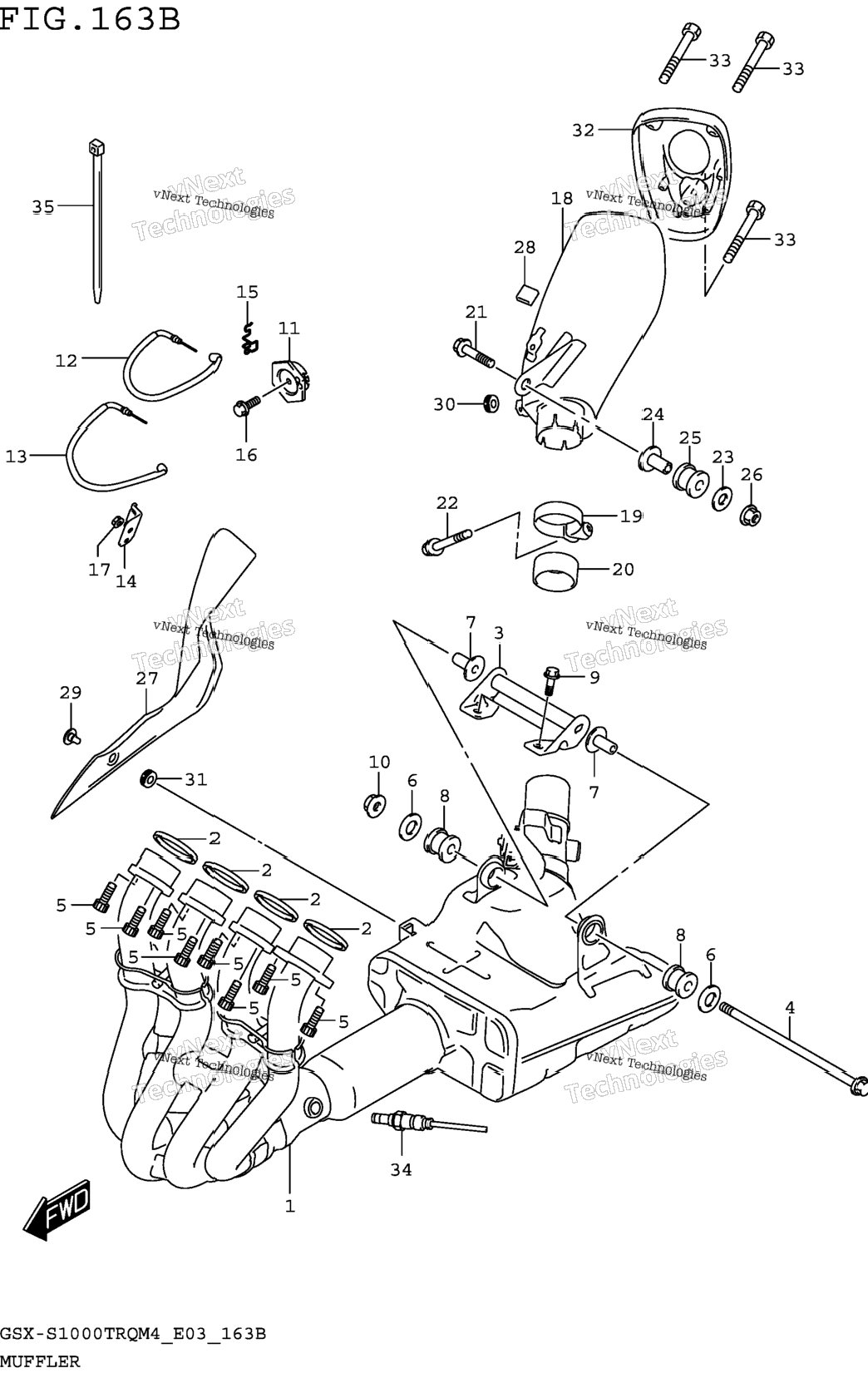 Muffler (Gsx-S1000trqm4 E28)