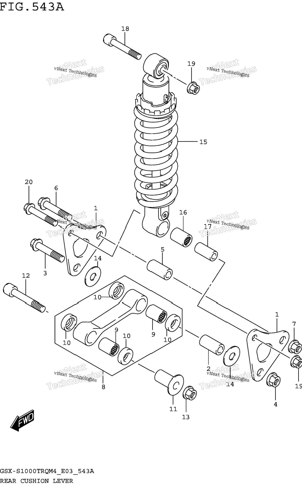 Rear Cushion Lever