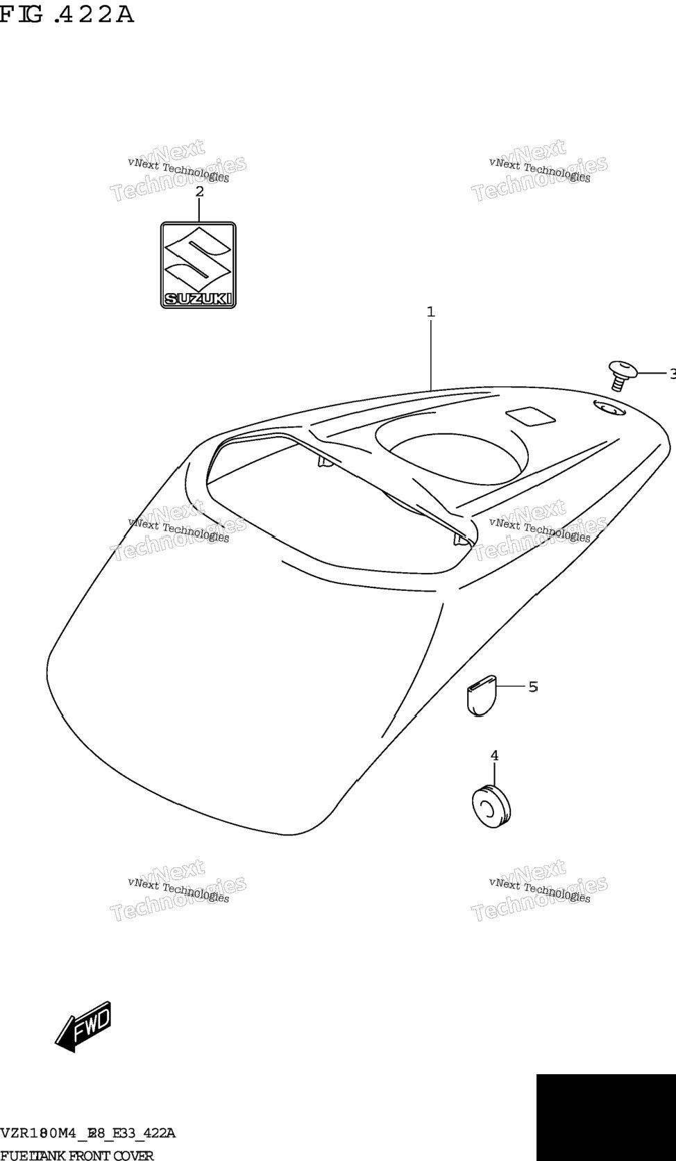 Fuel Tank Front Cover (Vzr1800:E28)