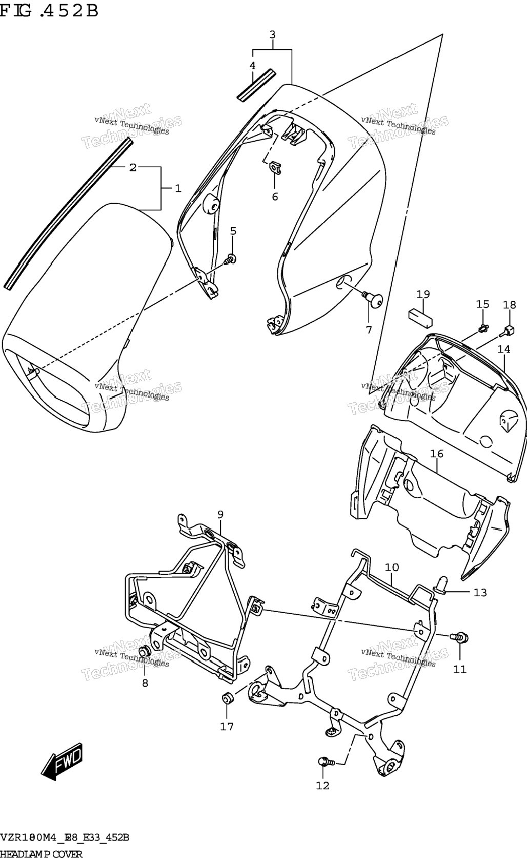 Headlamp Cover (Vzr1800bz)(Av4)