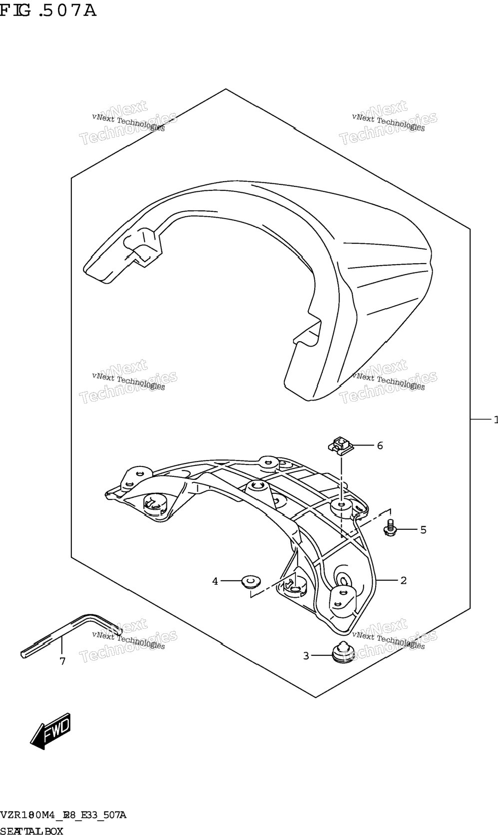 Seat Tail Box (Vzr1800)