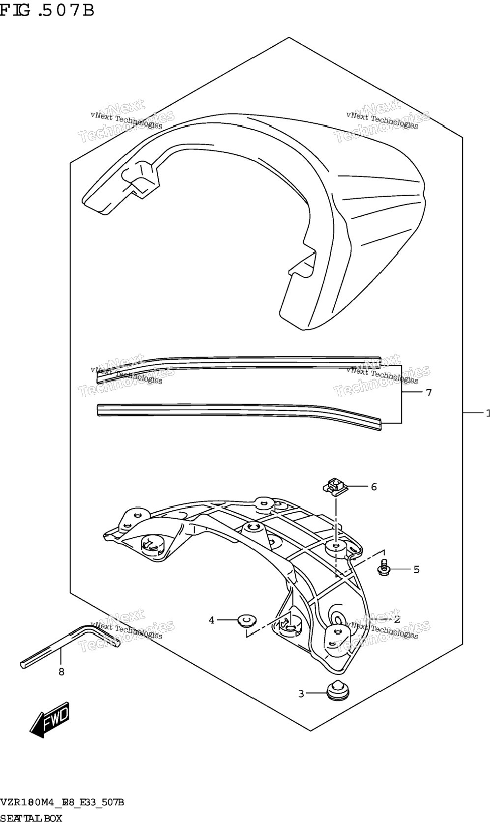 Seat Tail Box (Vzr1800bz)(Av4)