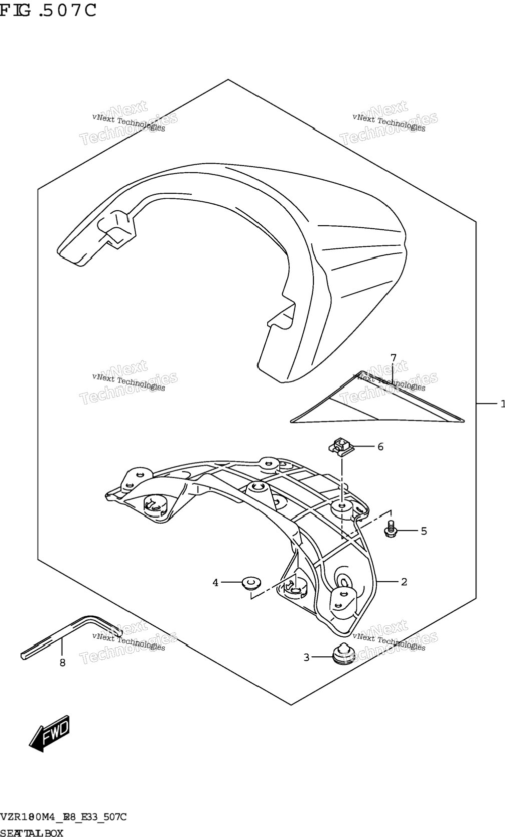 Seat Tail Box (Vzr1800bz)(Kel)