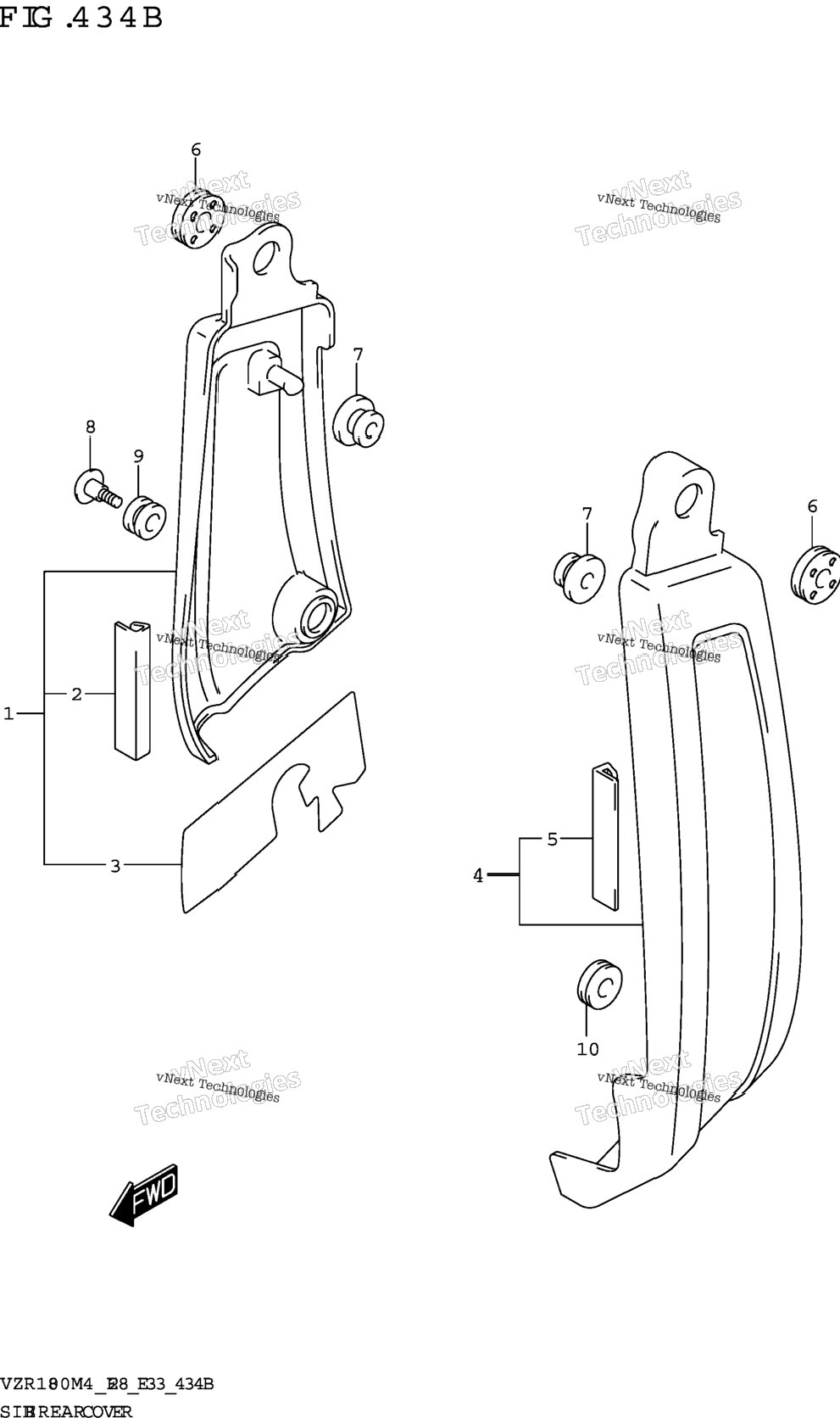 Side Rear Cover (Vzr1800bz)