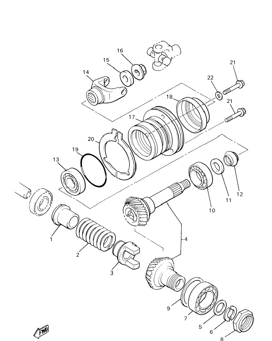 Middle Drive Gear