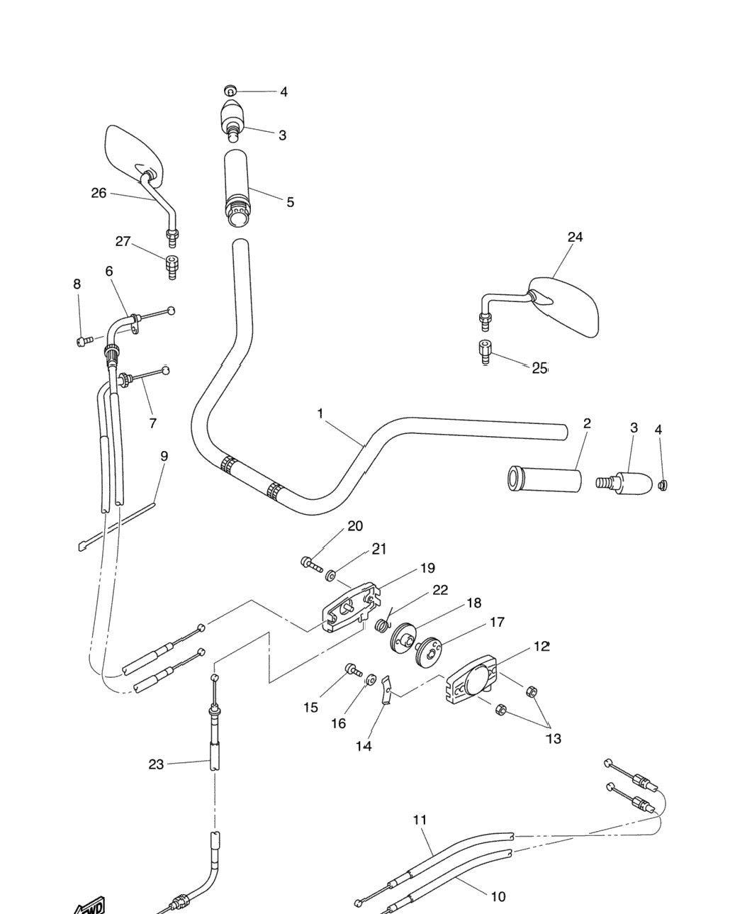 Steering Handle Cable