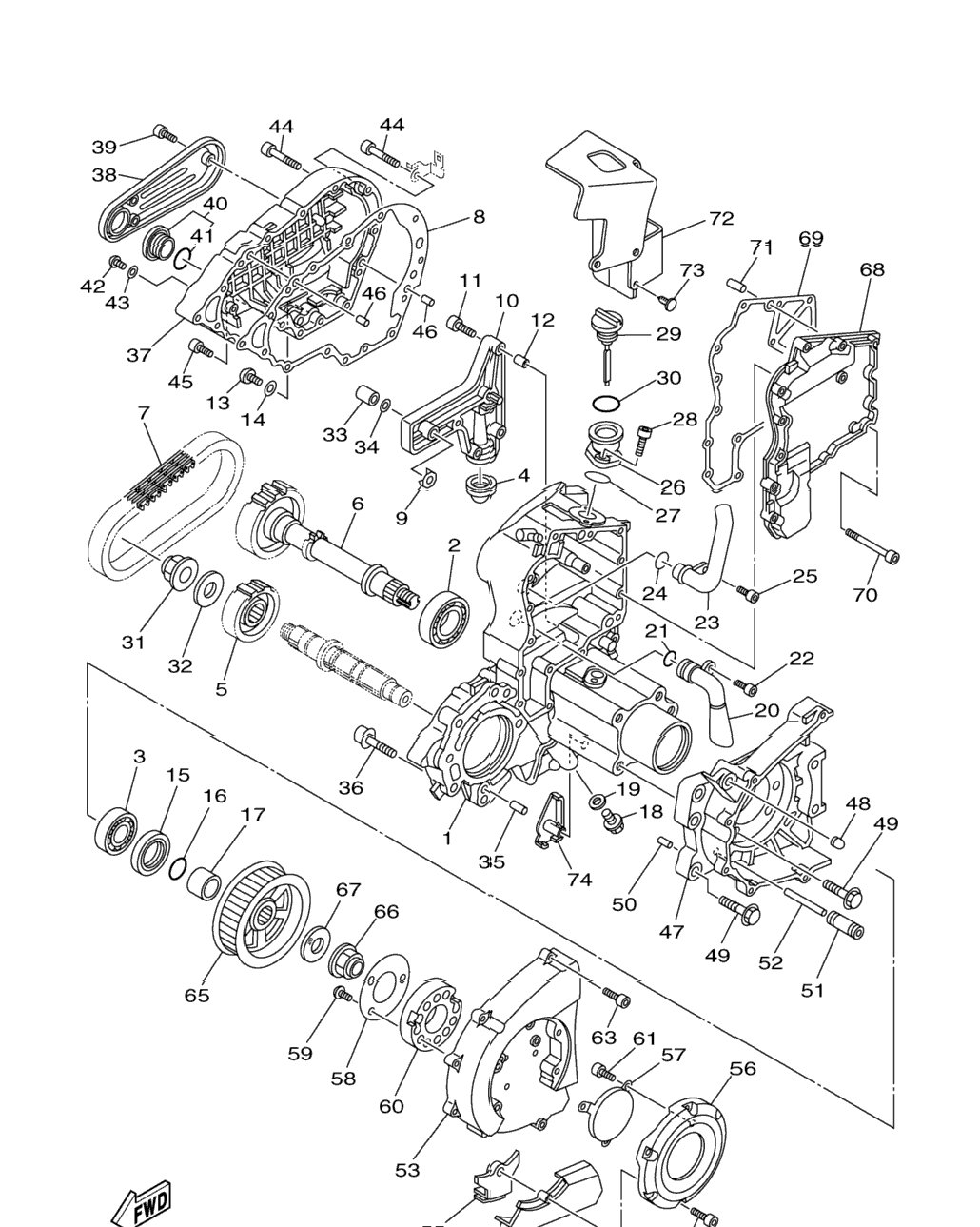Middle Drive Gear