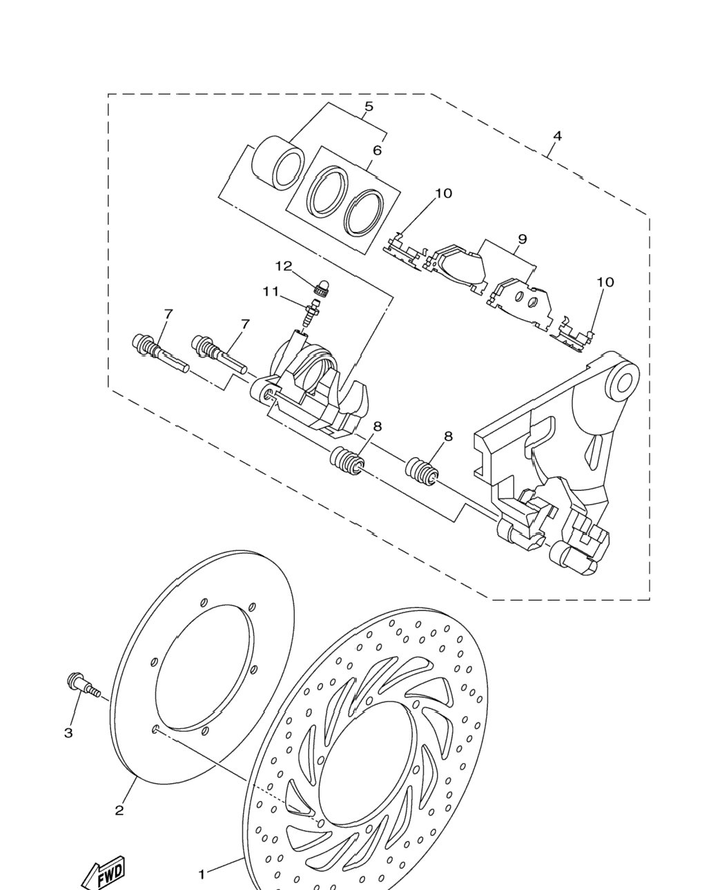 Rear Brake Caliper