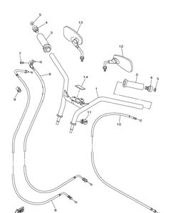 Нажмите для увеличения Steering Handle Cable