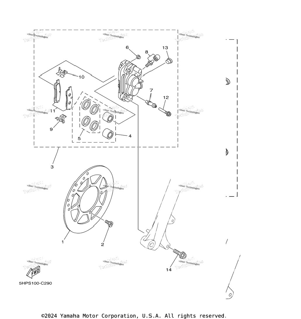 Front Brake Caliper