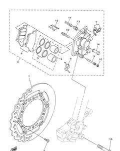 Нажмите для увеличения Front Brake Caliper