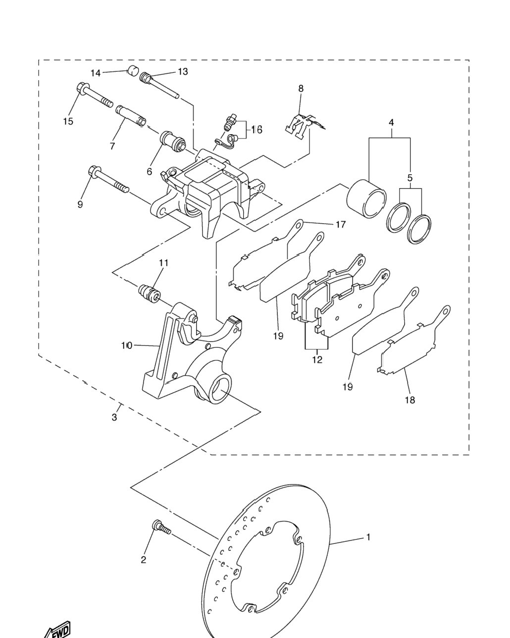 Rear Brake Caliper