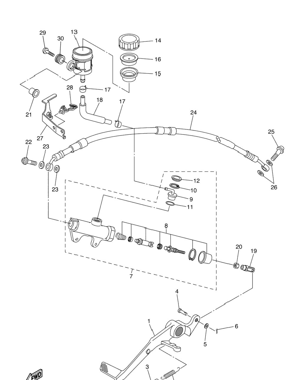 Rear Master Cylinder
