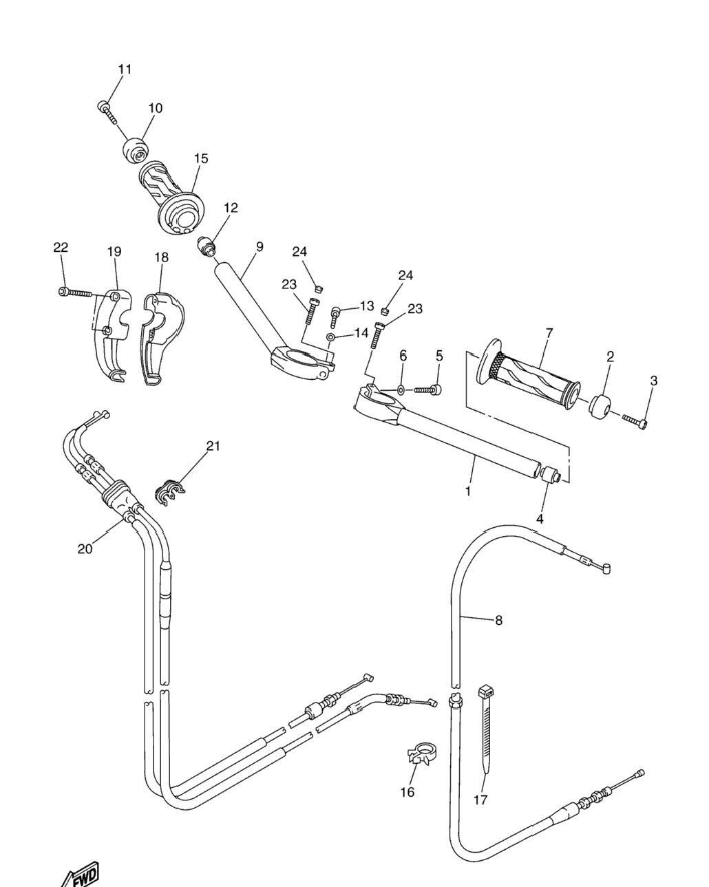 Steering Handle Cable