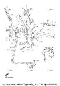 Нажмите для увеличения Steering Handle Cable