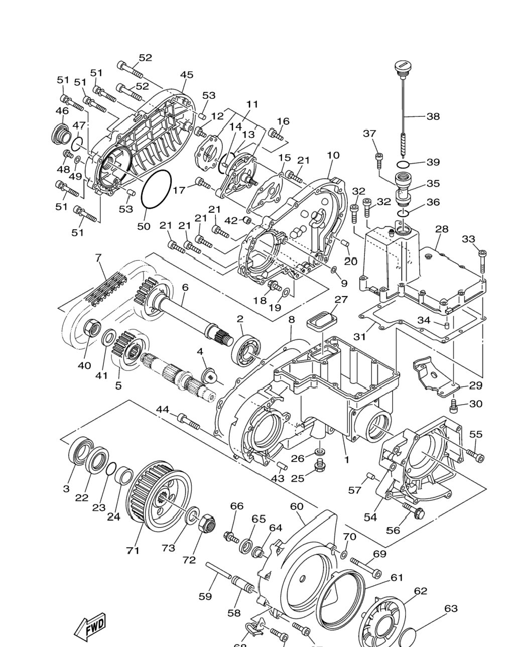 Middle Drive Gear