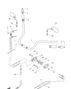 Нажмите для увеличения Steering Handle Cable