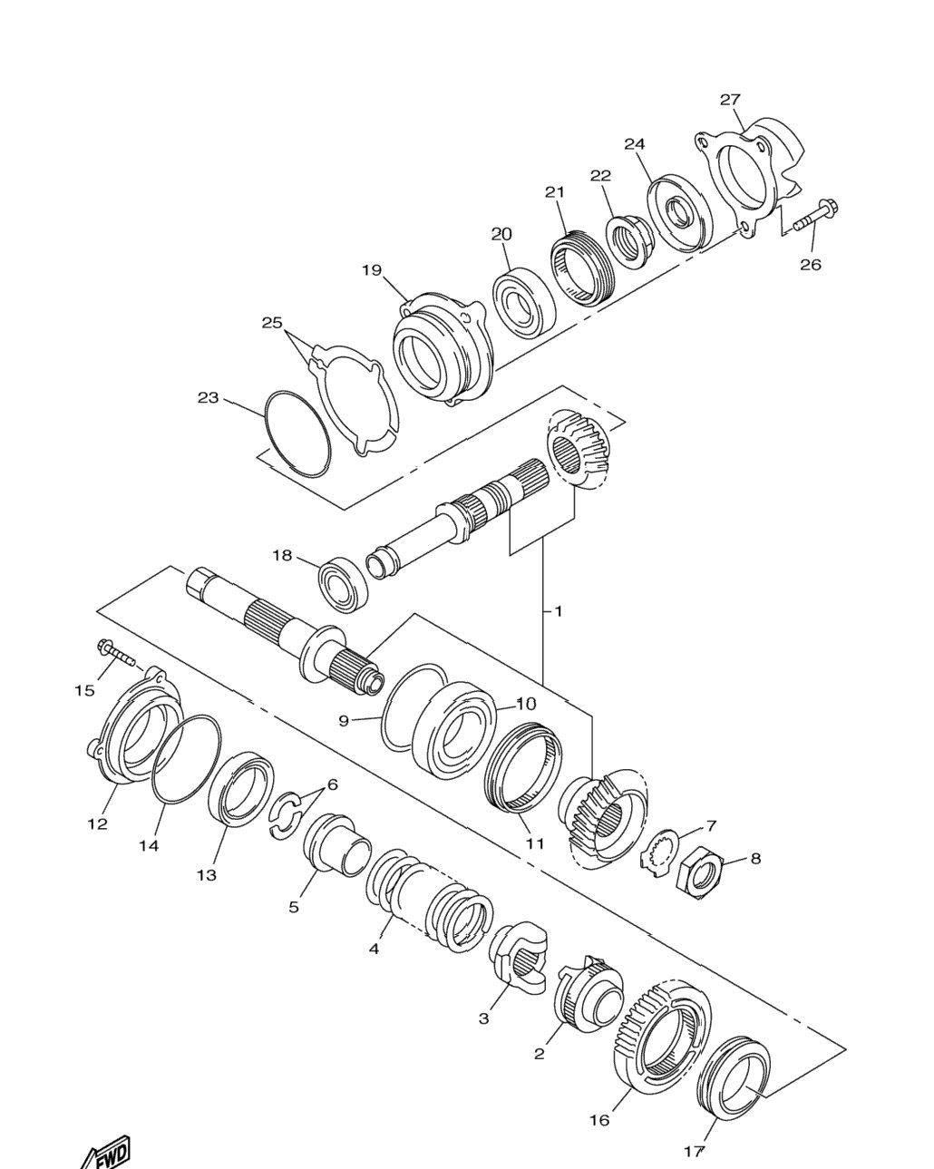 Middle Drive Gear
