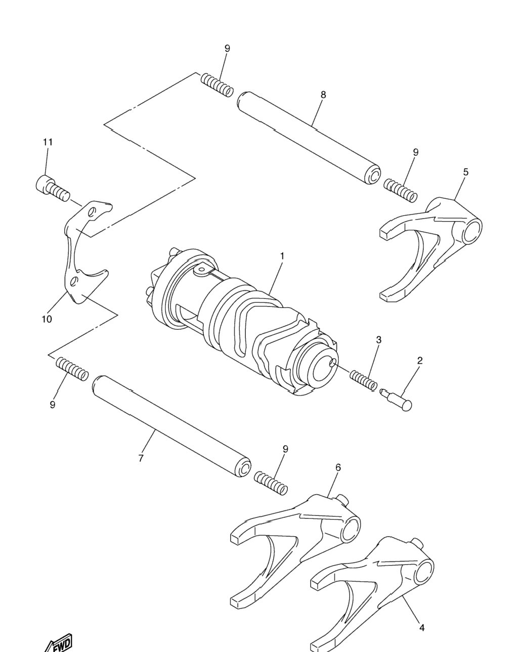 Shift Cam Fork