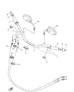 Нажмите для увеличения Steering Handle Cable
