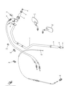 Нажмите для увеличения Steering Handle Cable