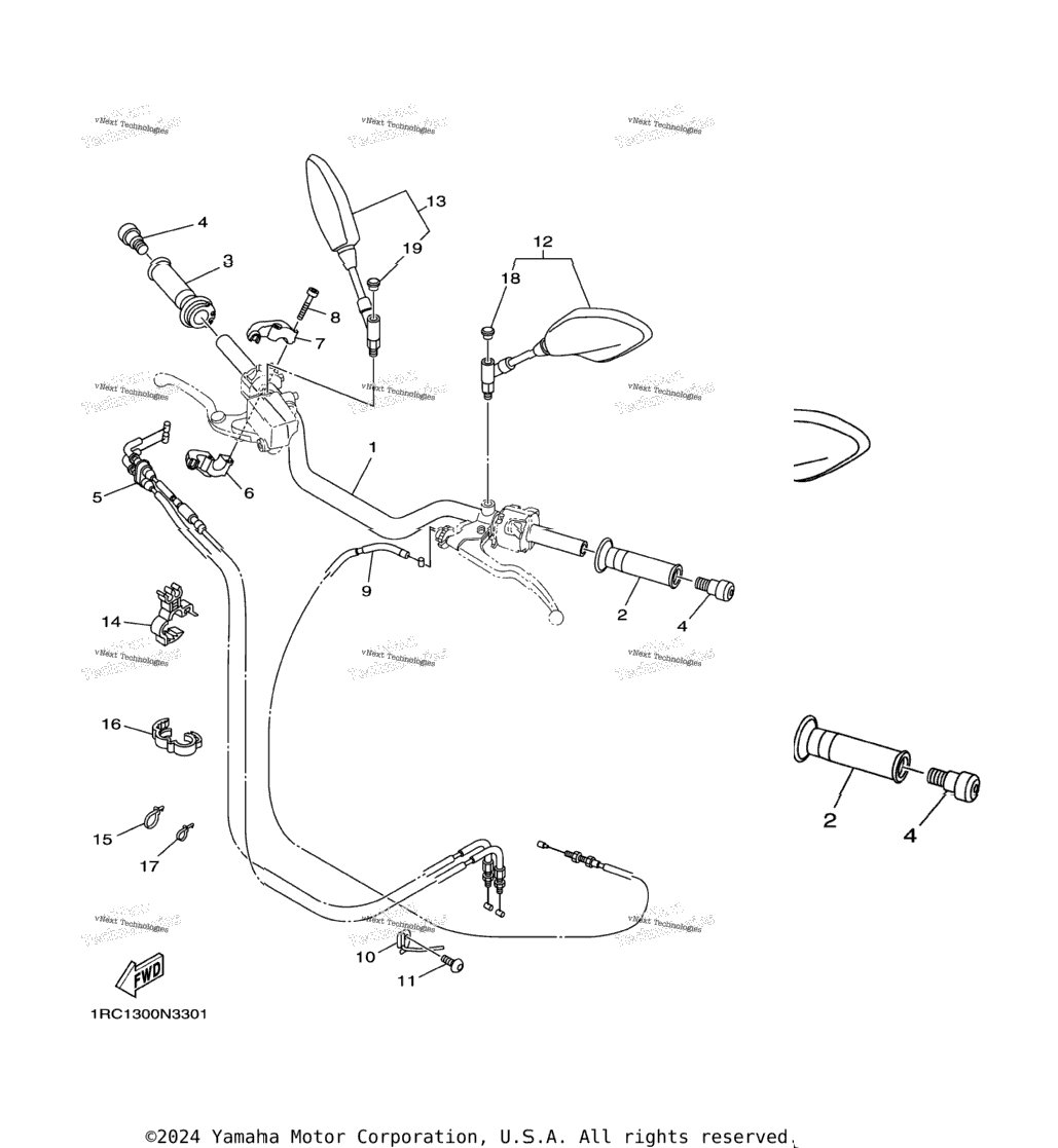 Steering Handle Cable