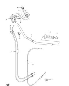 Нажмите для увеличения Steering Handle Cable
