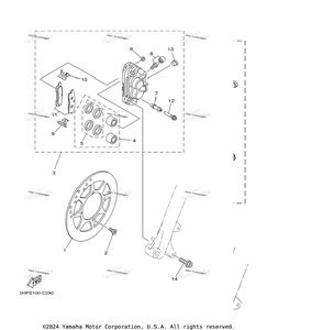 Нажмите для увеличения Front Brake Caliper