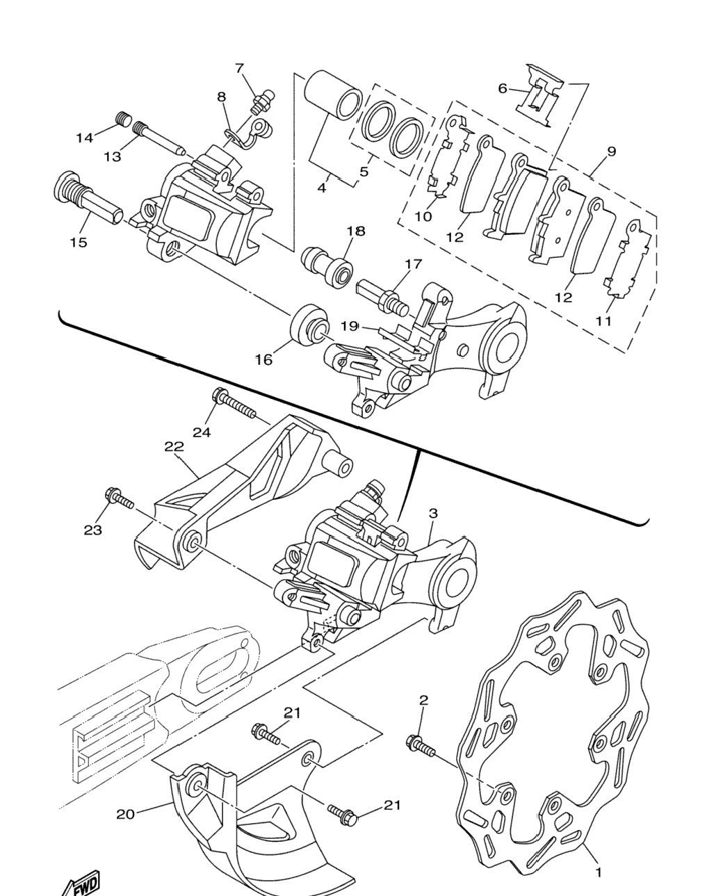 Rear Brake Caliper