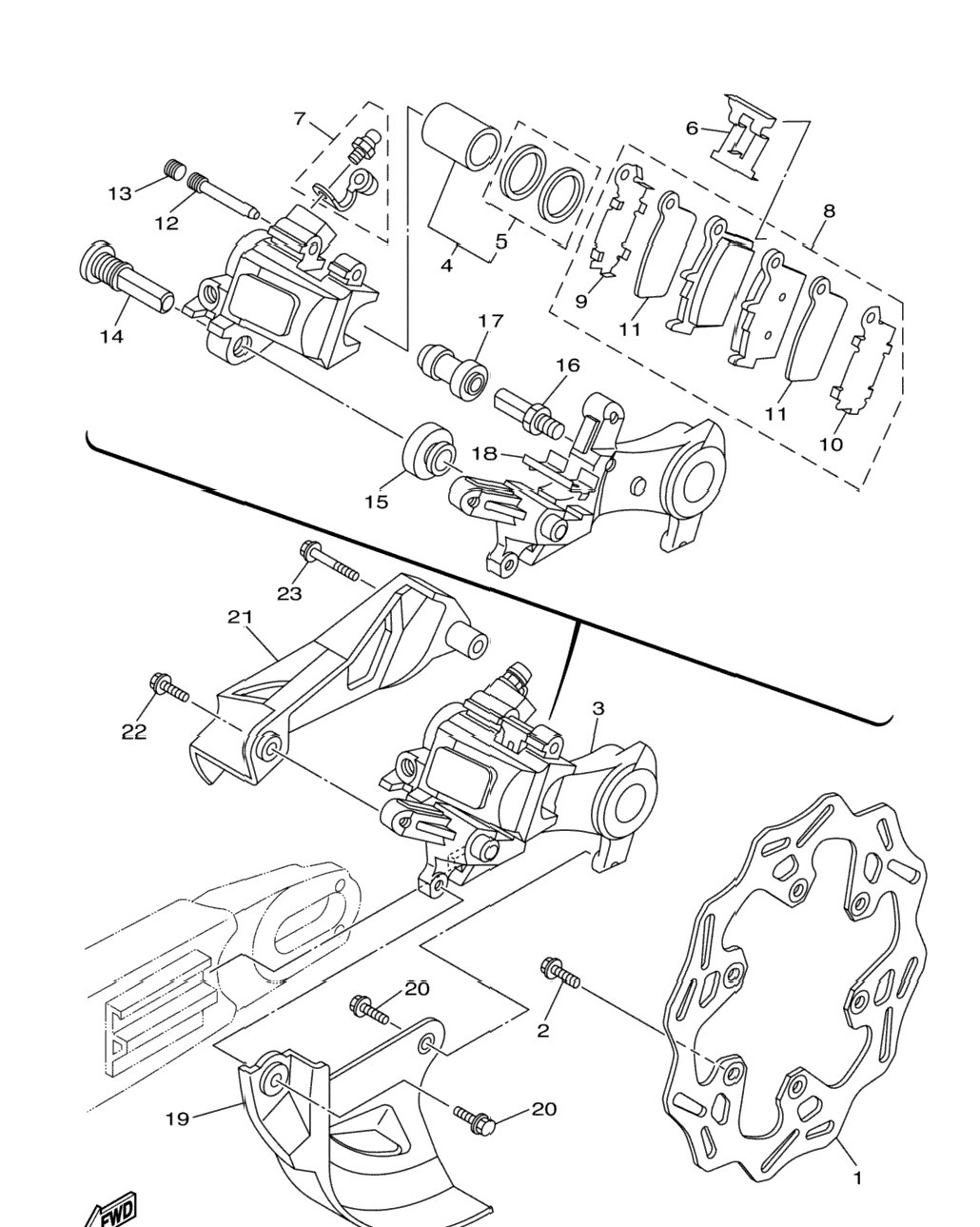 Rear Brake Caliper