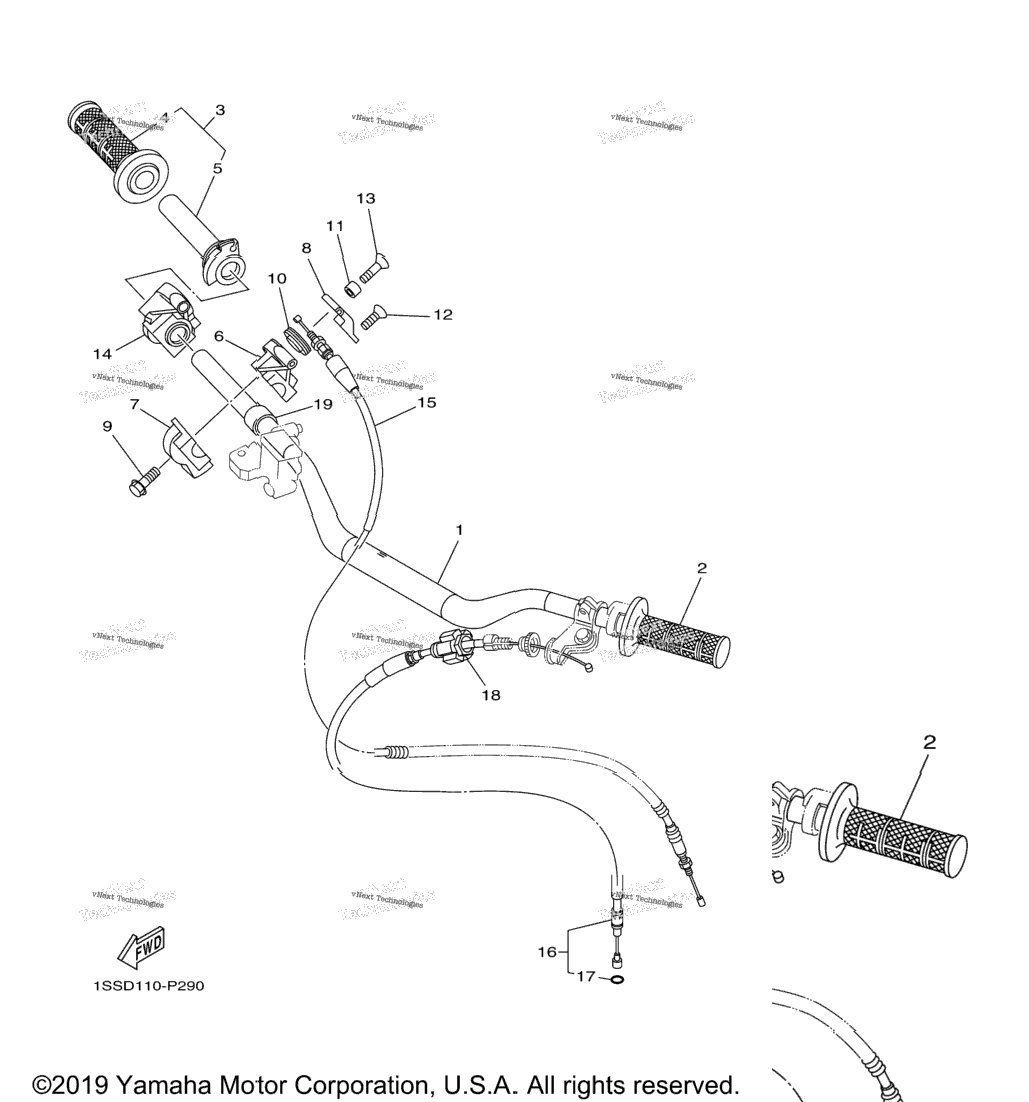 Steering Handle Cable