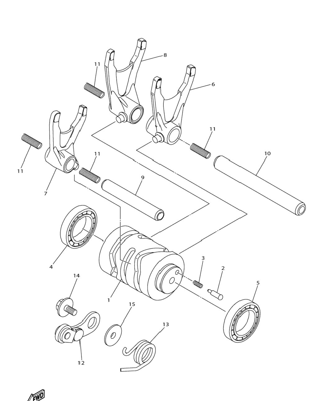 Shift Cam Fork