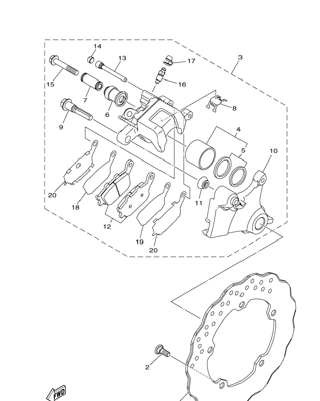 Rear Brake Caliper