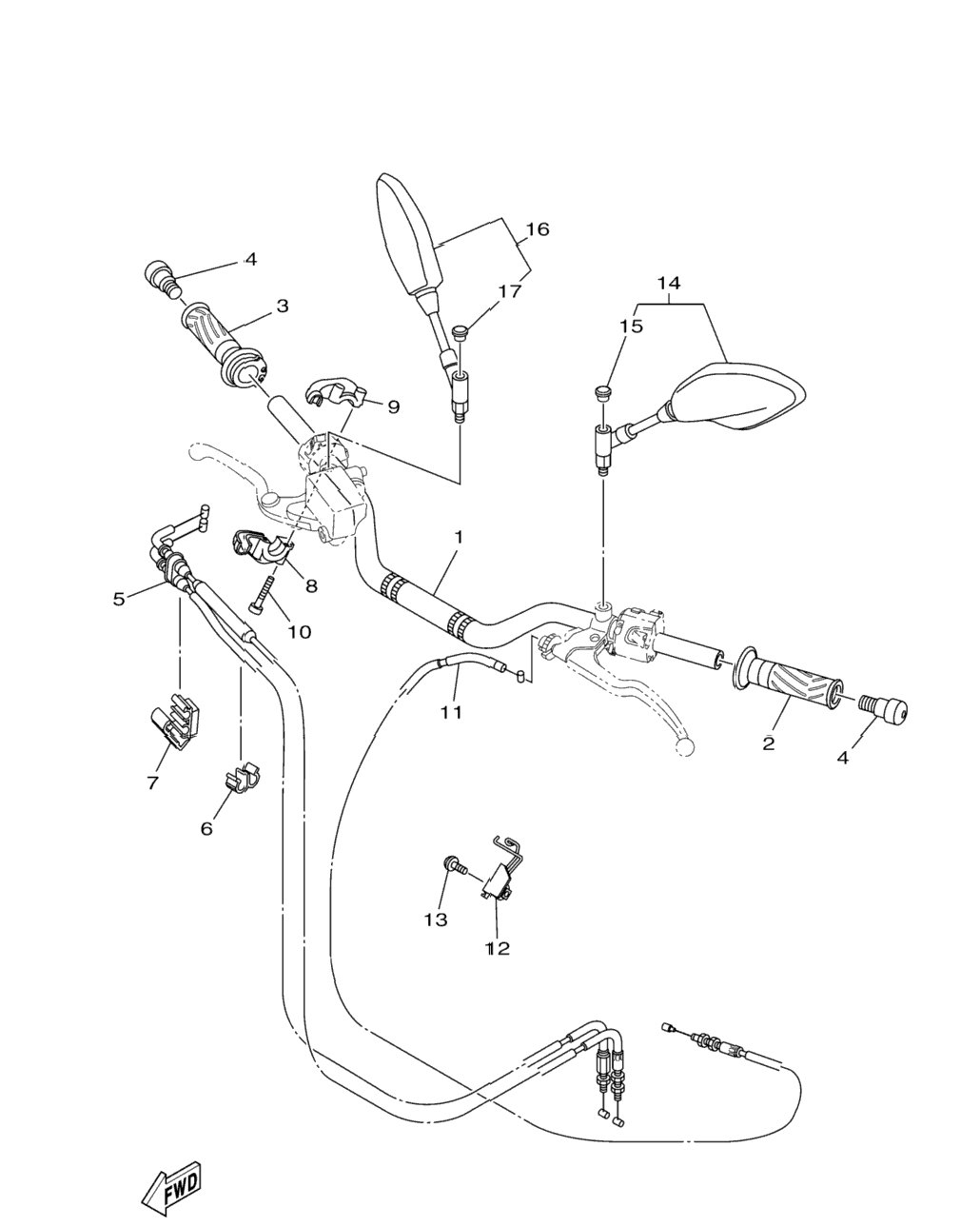 Steering Handle Cable