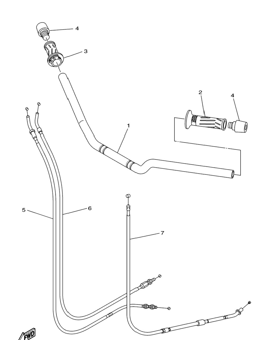 Steering Handle Cable