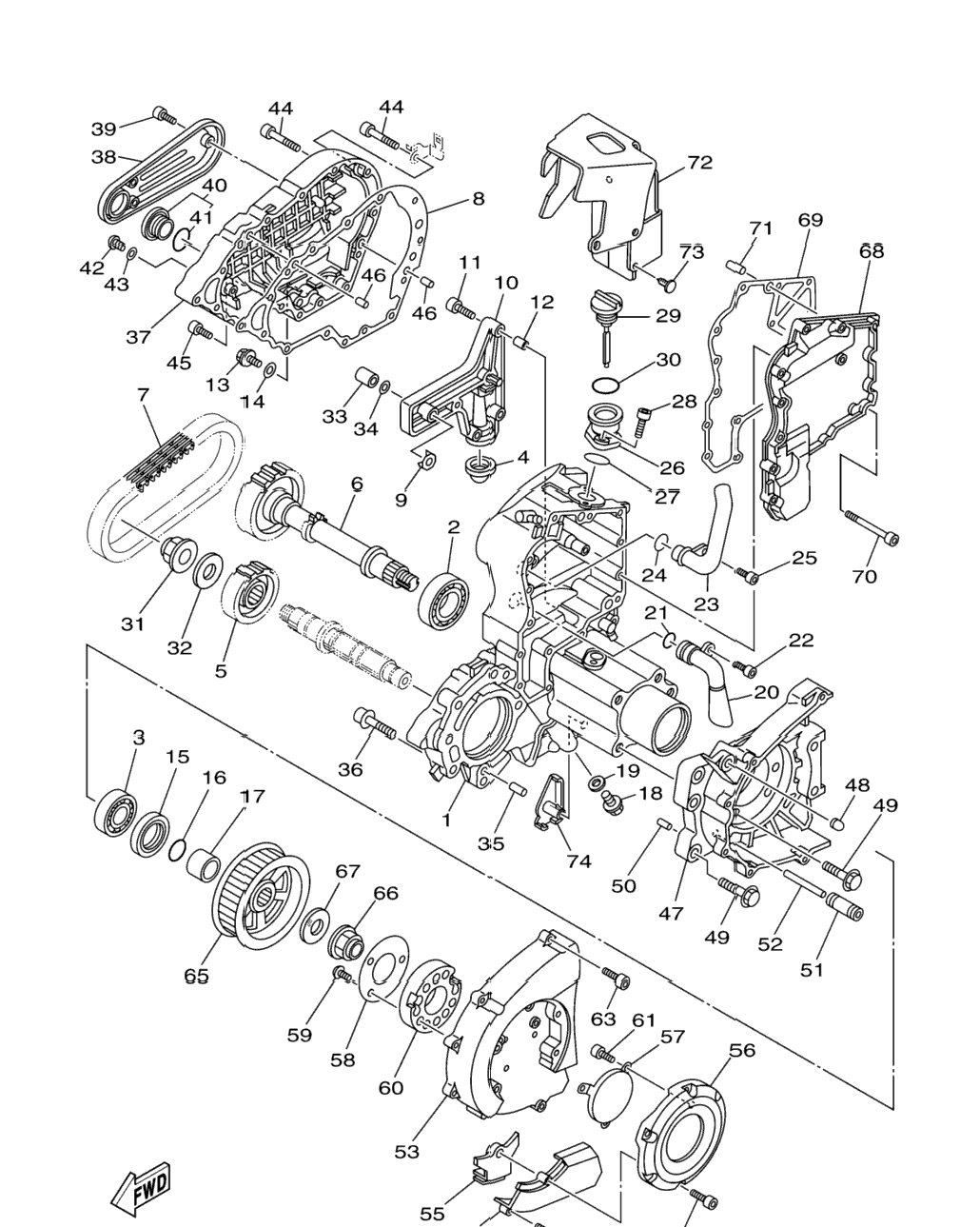 Middle Drive Gear