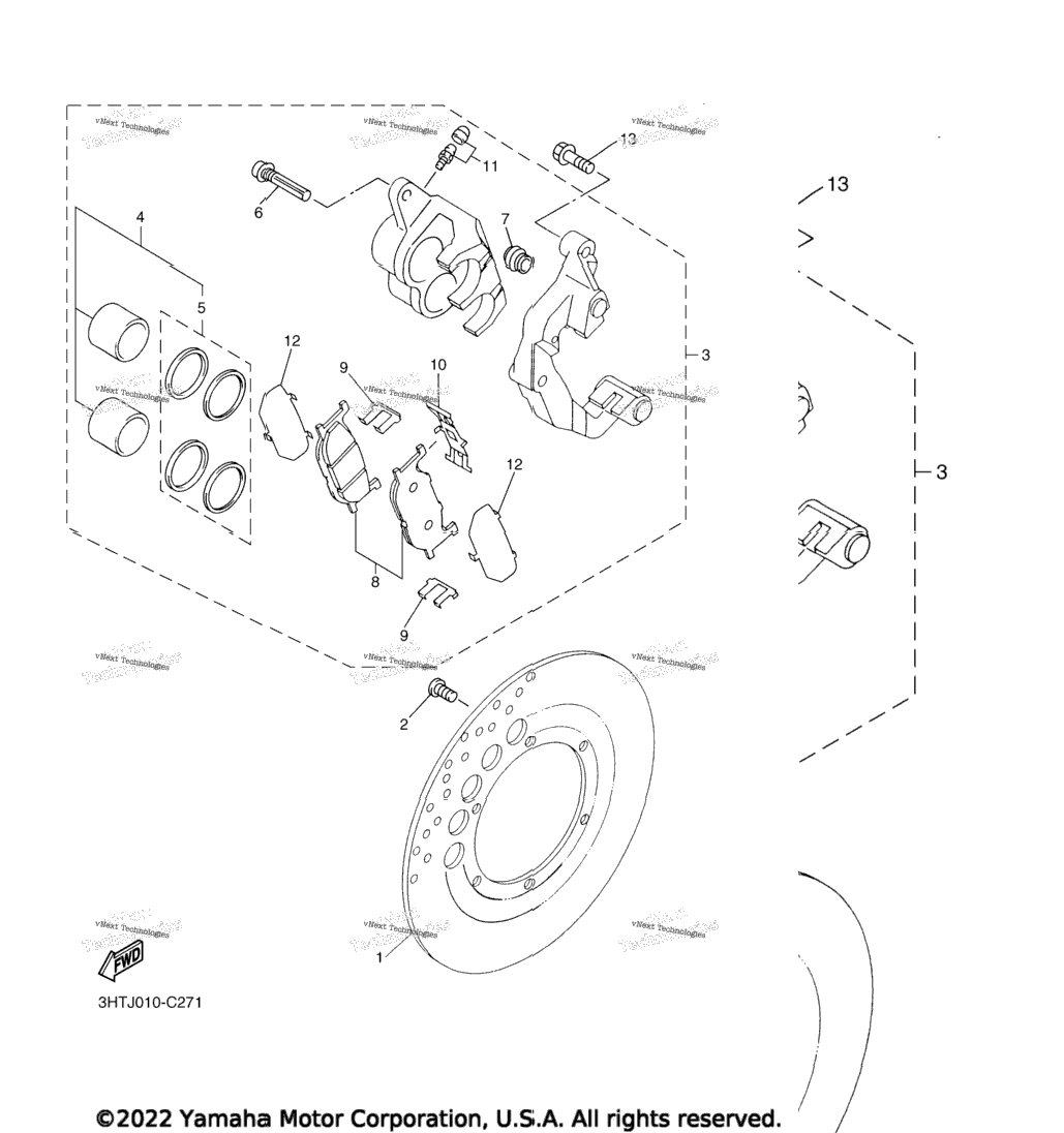 Front Brake Caliper