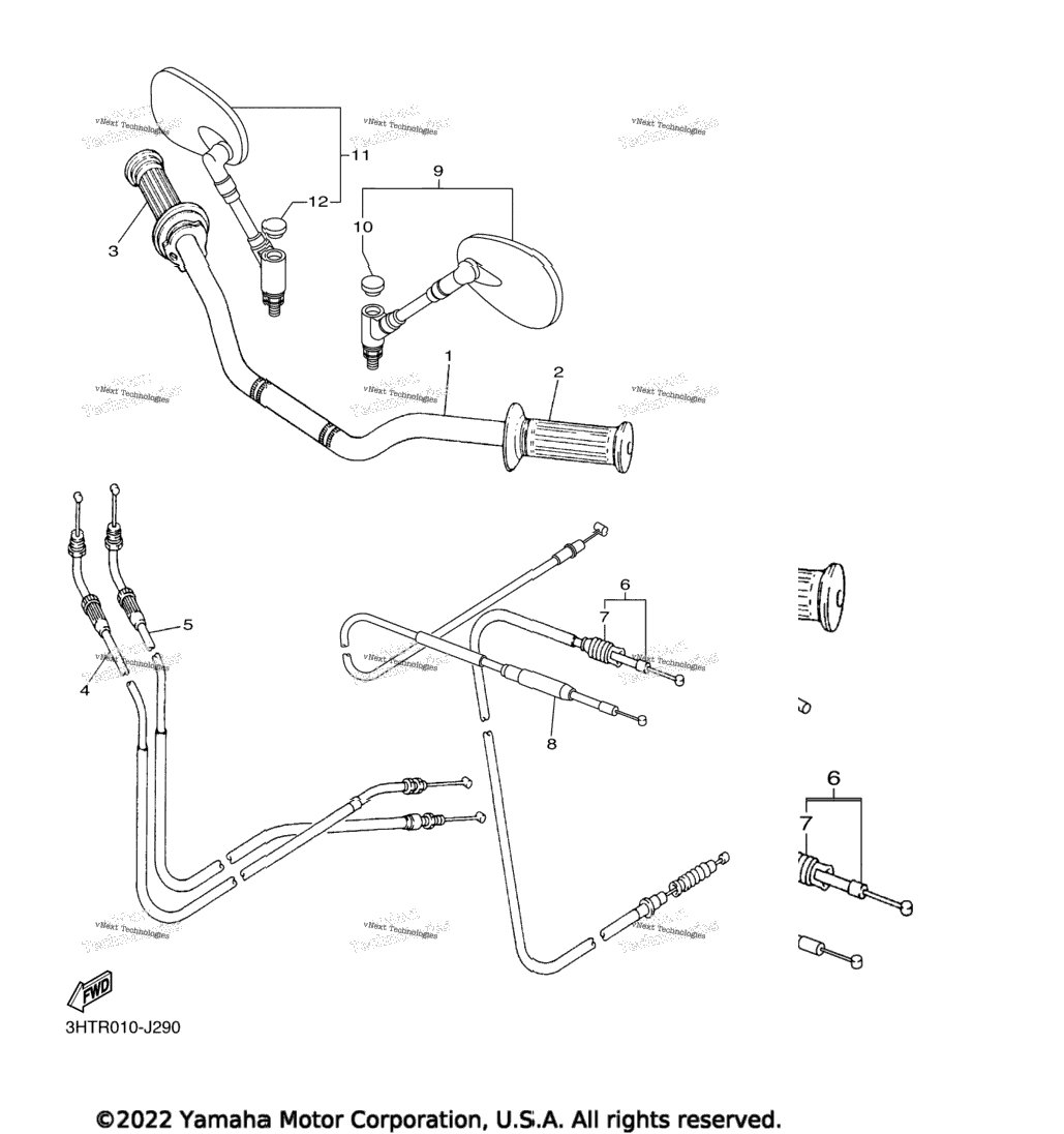 Steering Handle Cable
