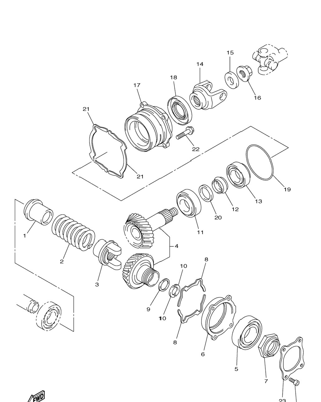 Middle Drive Gear