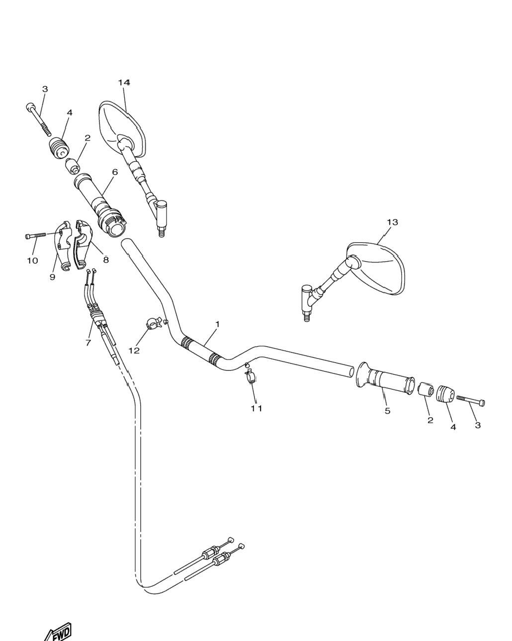 Steering Handle Cable
