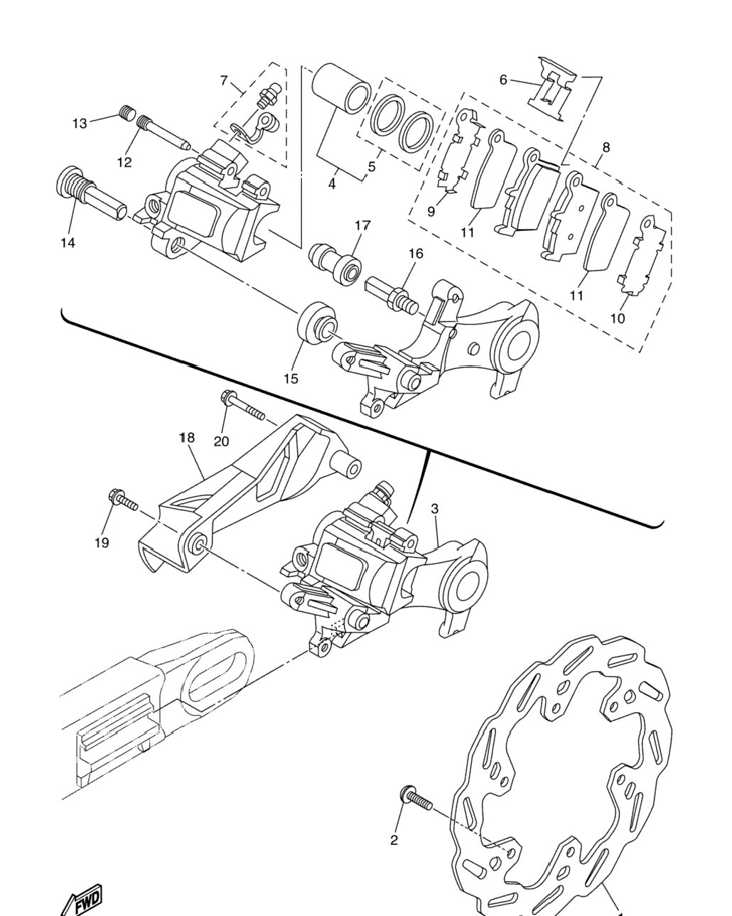 Rear Brake Caliper