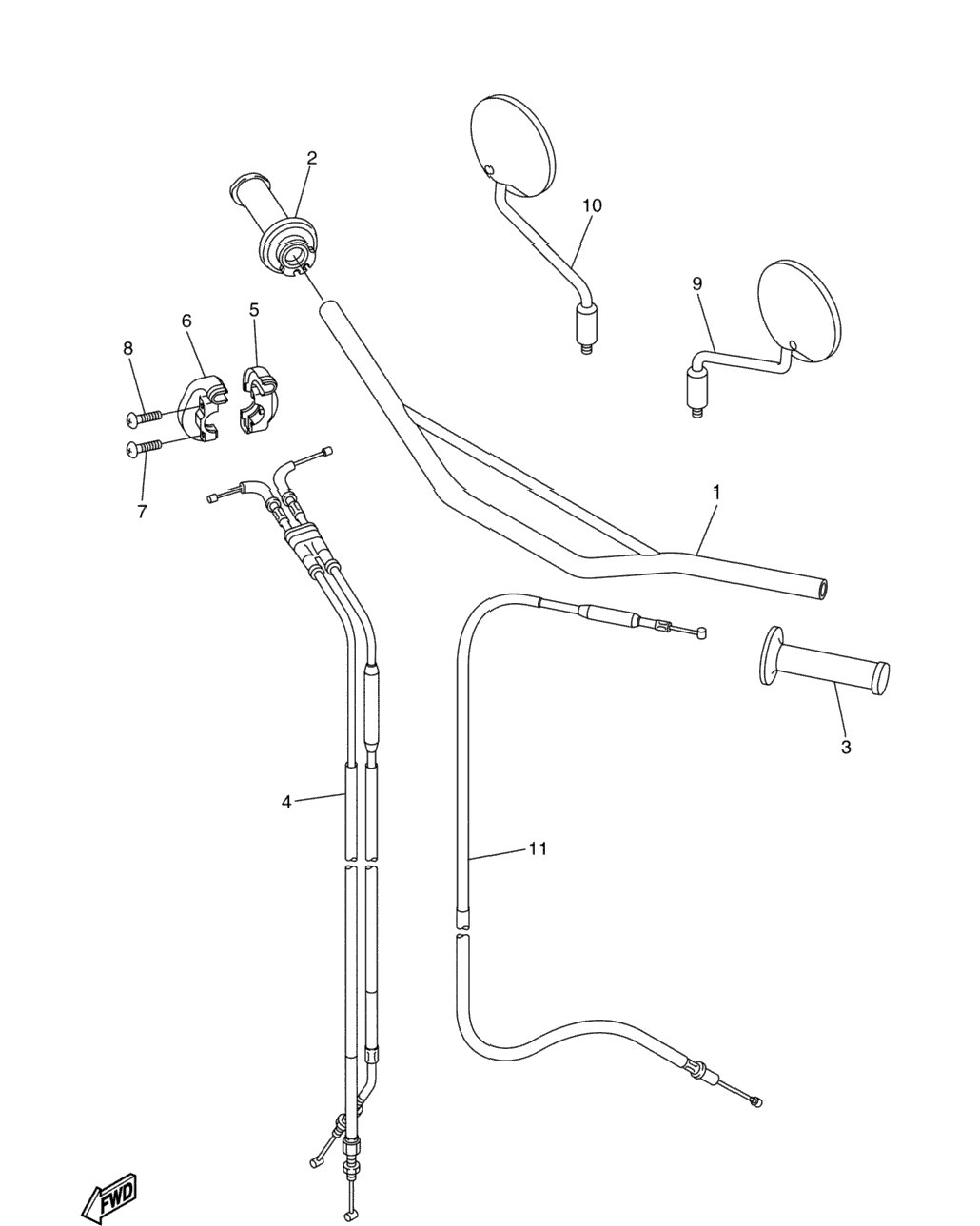 Steering Handle Cable