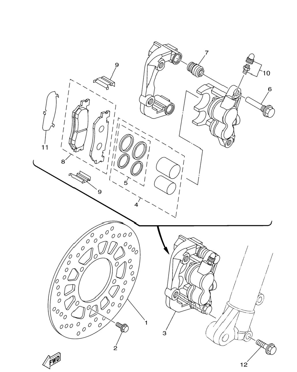 Front Brake Caliper