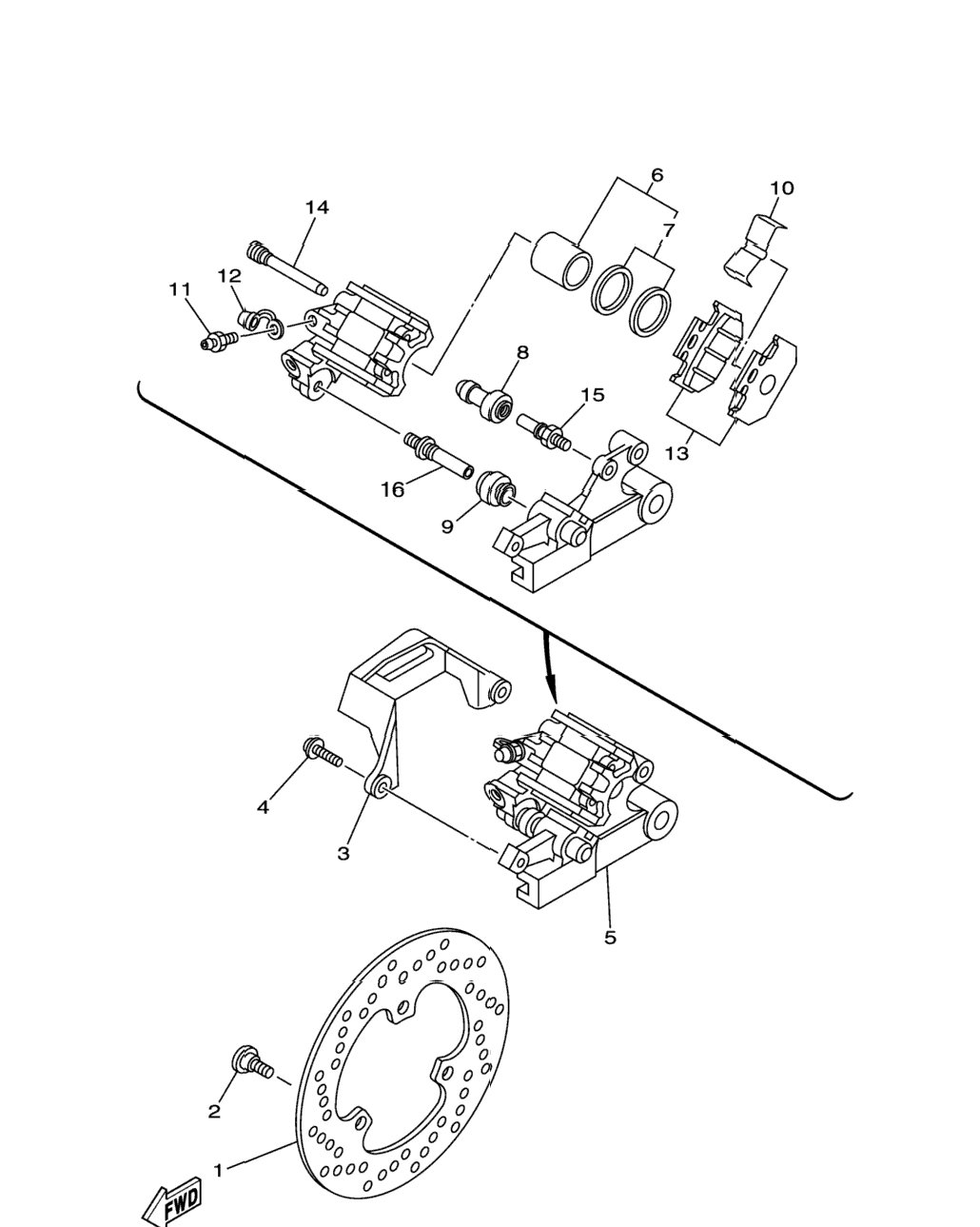 Rear Brake Caliper