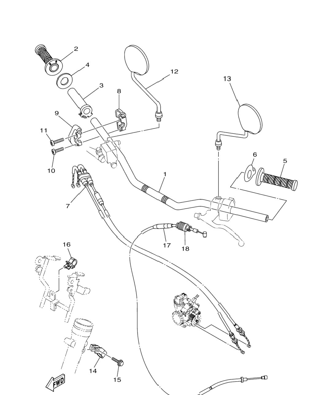 Steering Handle Cable