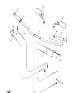 Нажмите для увеличения Steering Handle Cable