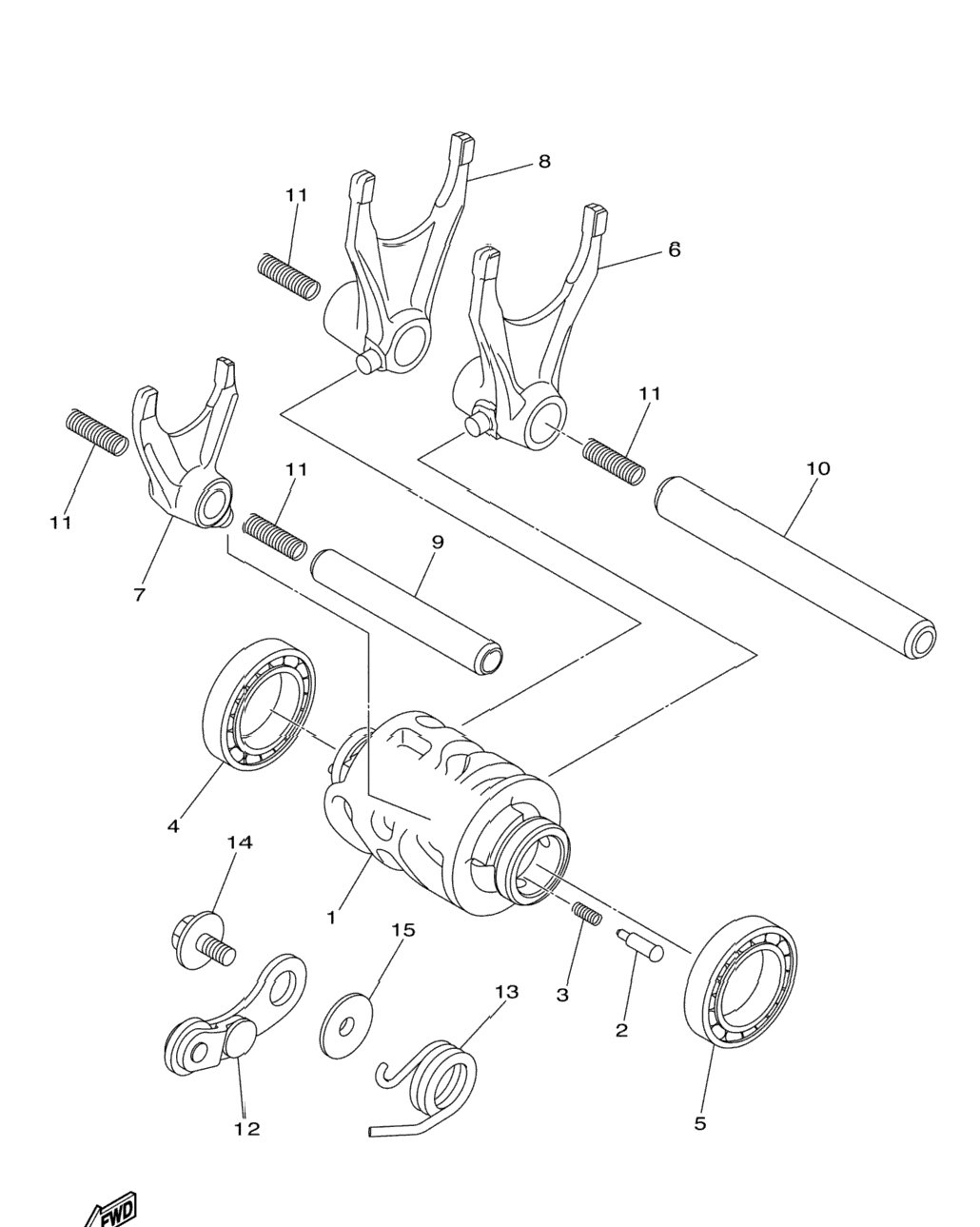 Shift Cam Fork