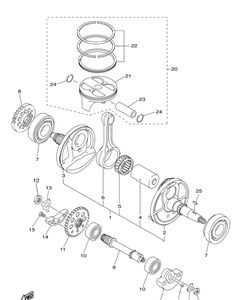 Нажмите для увеличения Crankshaft Piston