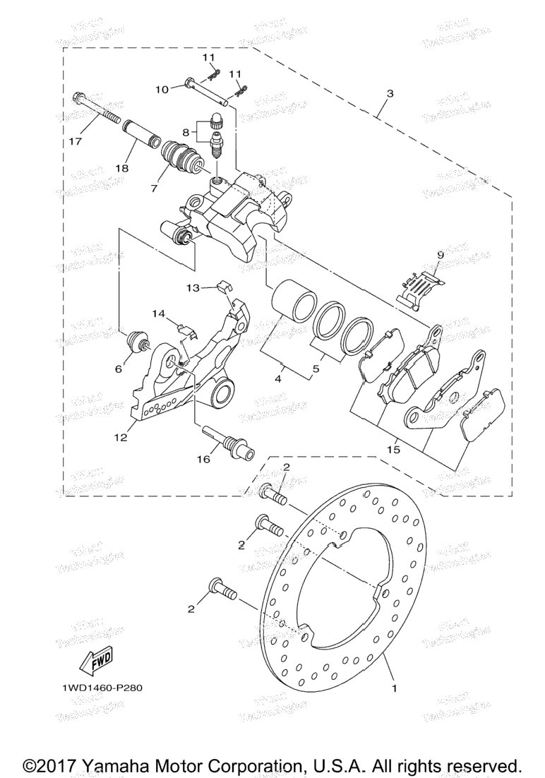 Rear Brake Caliper