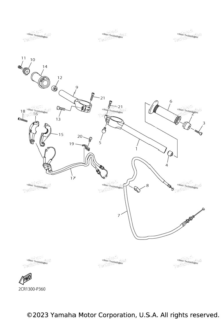 Steering Handle Cable